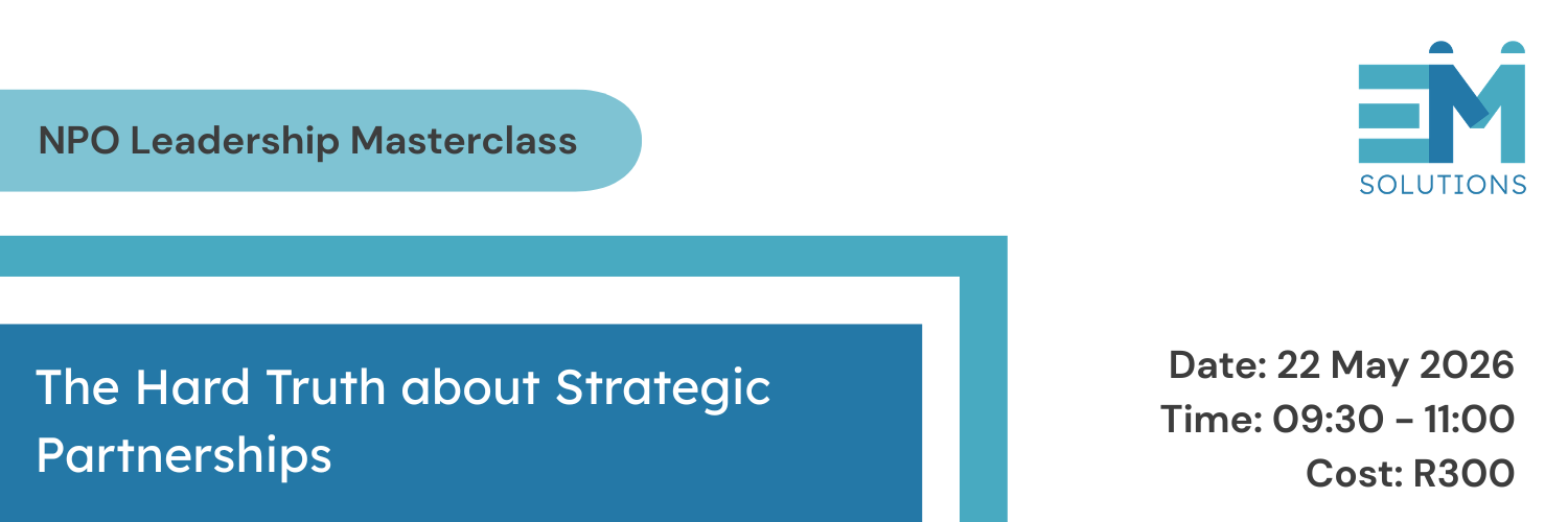 NPO Leadership Masterclass: The Hard Truth About Strategic Partnerships