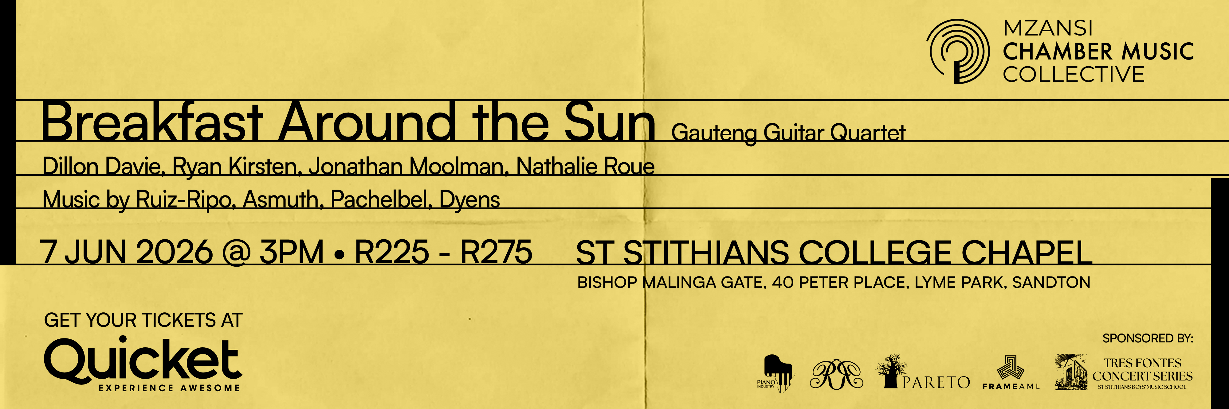 Breakfast Around the Sun - Gauteng Guitar Quartet