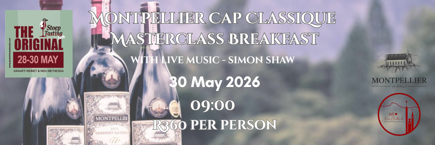 Stoeptasting - Montpellier Cap Classique Masterclass Breakfast