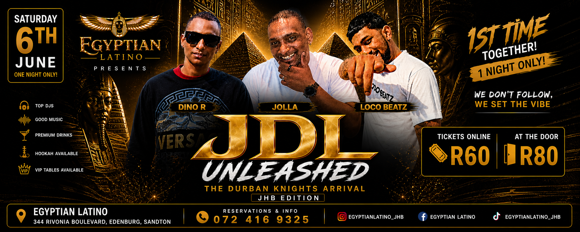 Book tickets for JDL UNLEASHED JHB