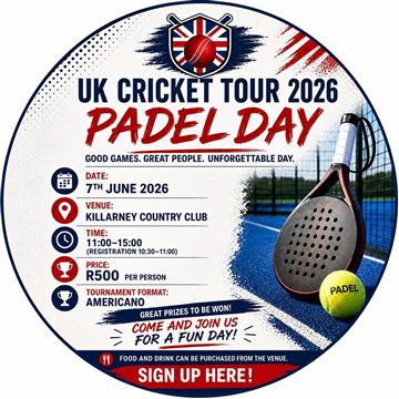 UK Cricket Tour 2026: PADEL DAY photo 1