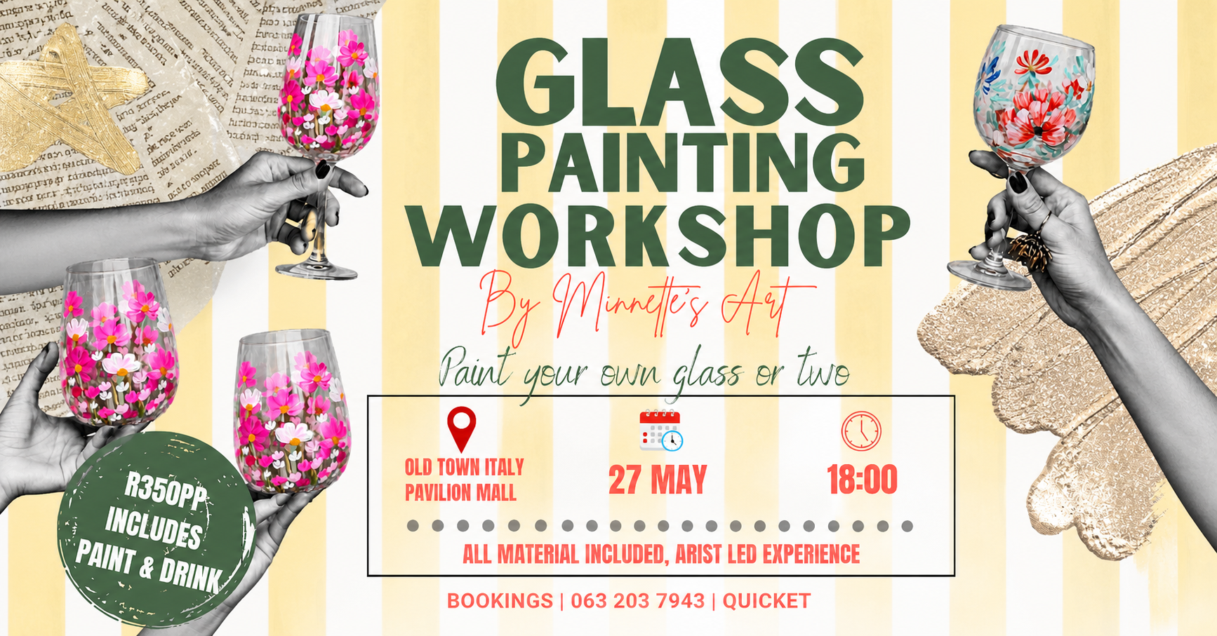 Glass Painting Workshop - Old Town Italy - Pavilion Mall