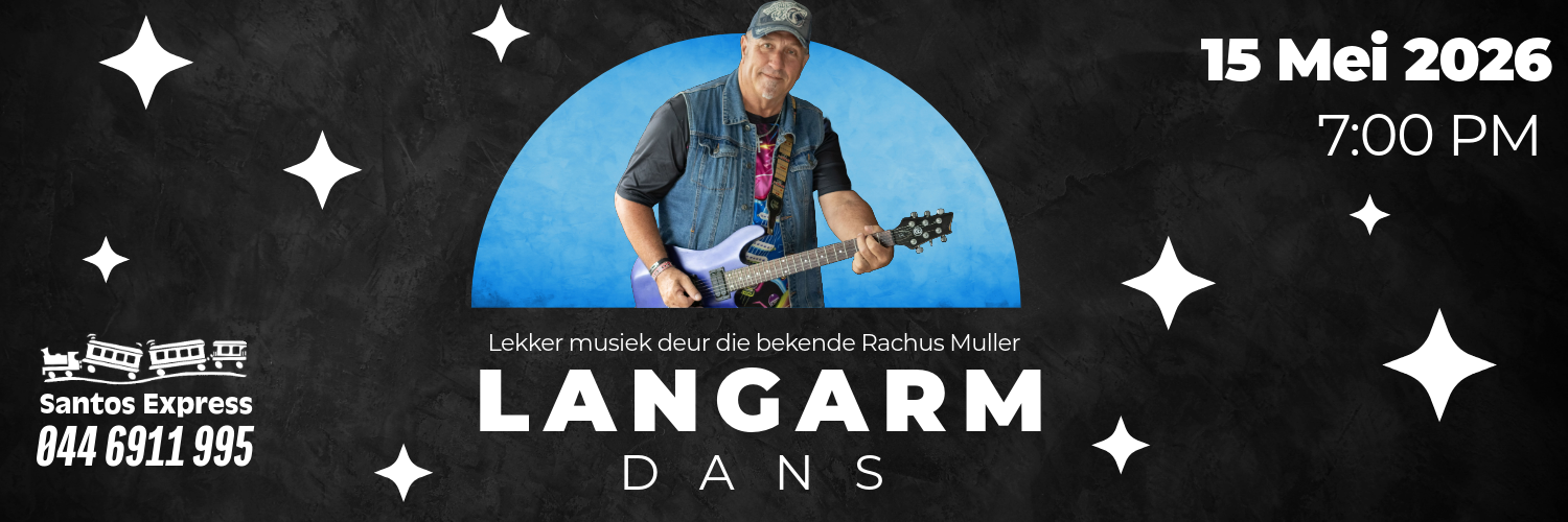 Mei Langarm Dans saam met Rachus Muller by Santos Express