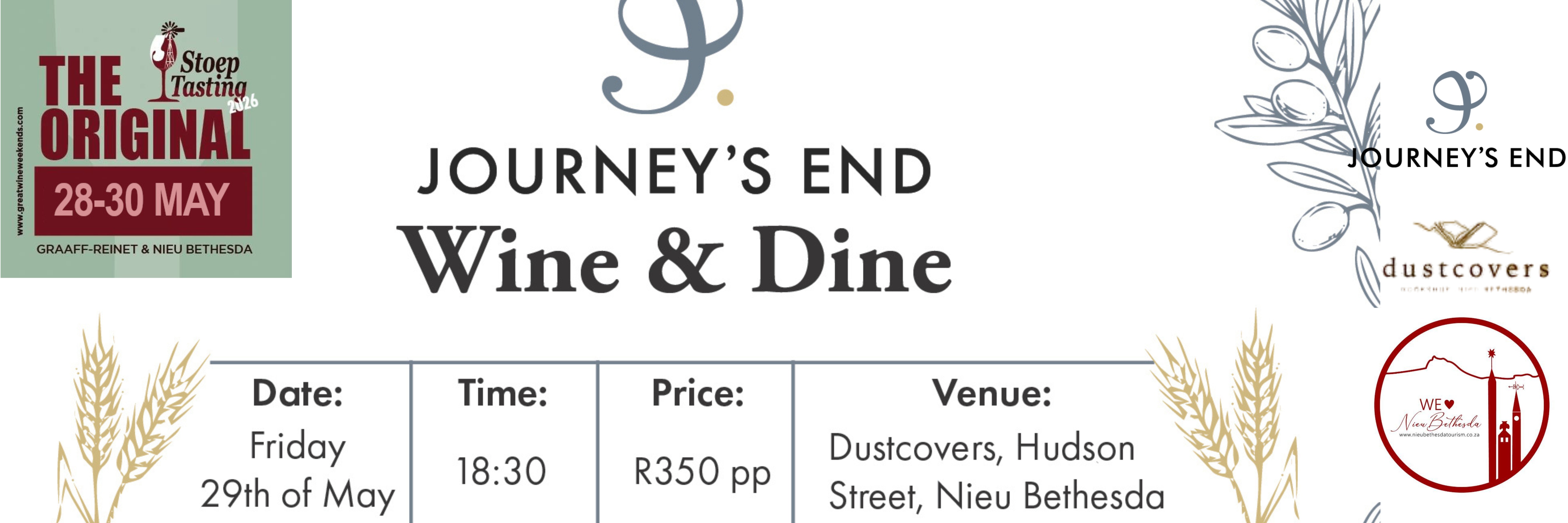 Stoeptasting - Wine & Dine - Journey's End