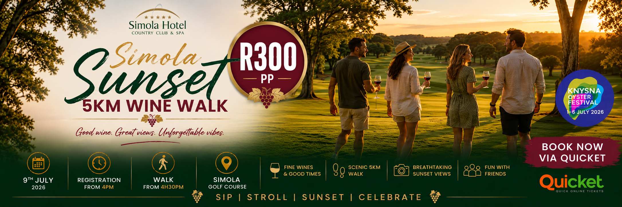 Simola Oyster Fest Sunset Wine Walk