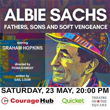 Albie Sachs Fathers, Sons & Soft Vengeance. Fundraiser for Courage Hub SA event image