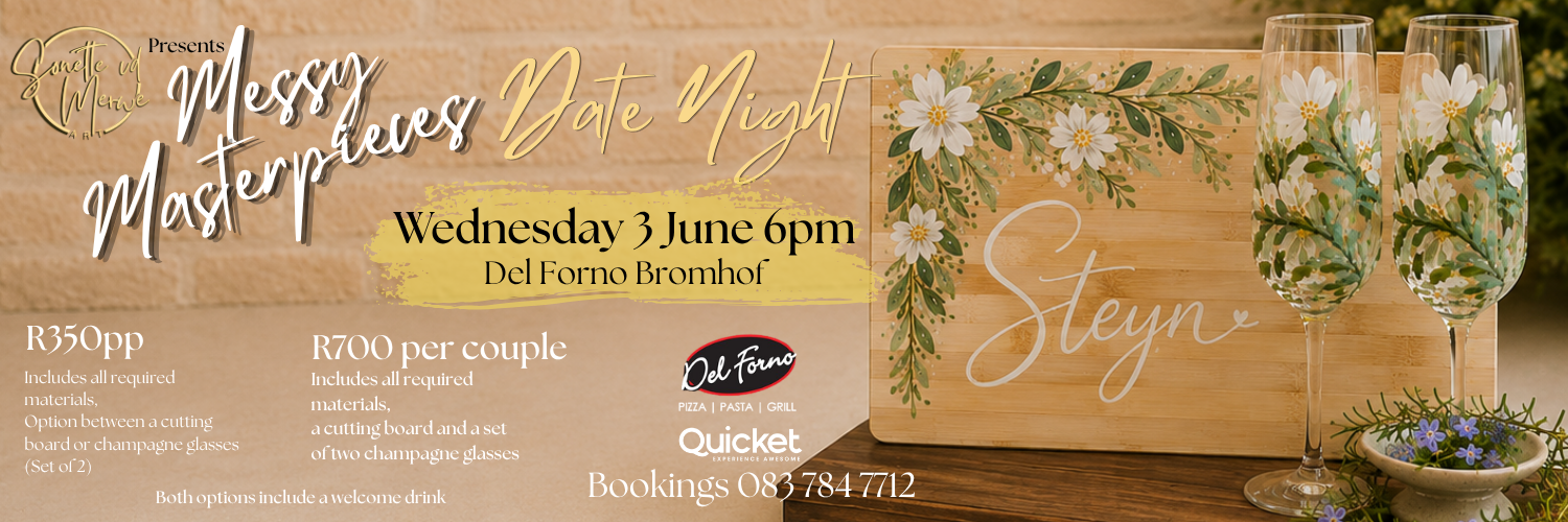 Messy Masterpieces Paint and Sip Night @ Del Forno Bromhof