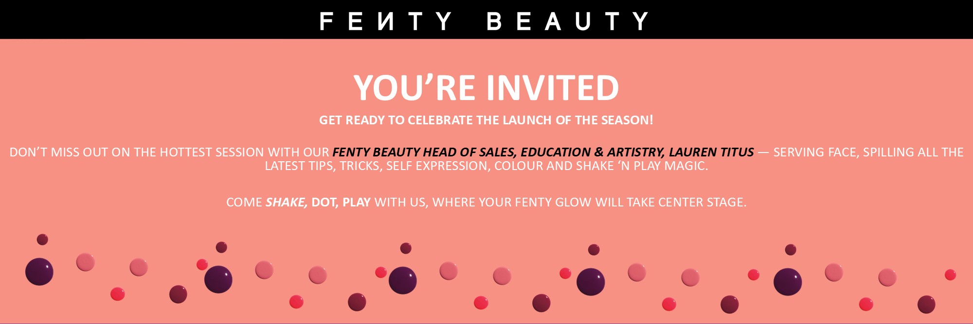 EDGARS BEAUTY X FENTY BEAUTY MASTERCLASS (CANAL WALK)