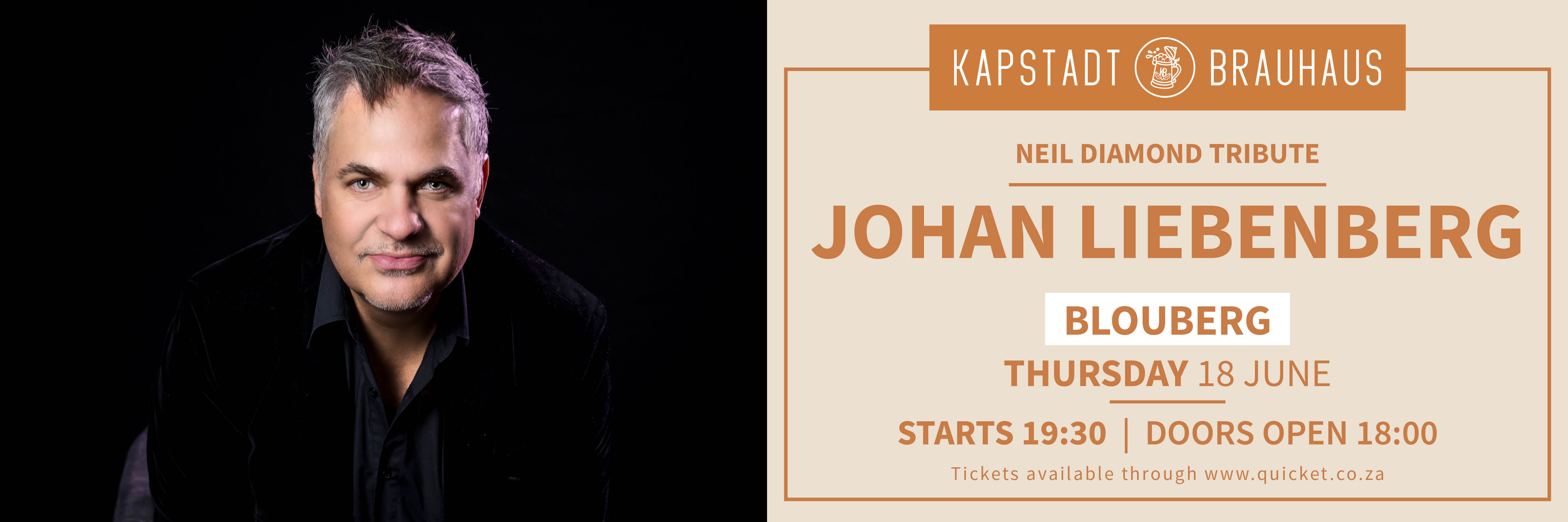 The music of Neil Diamond by Johan Liebenberg | Kapstadt Brauhaus Blouberg