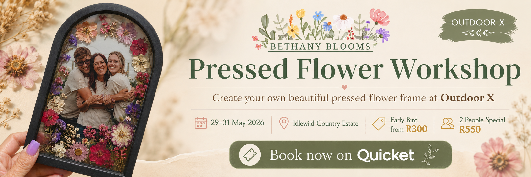 Pressed Flower Workshop: Create Your Own Framed Artwork