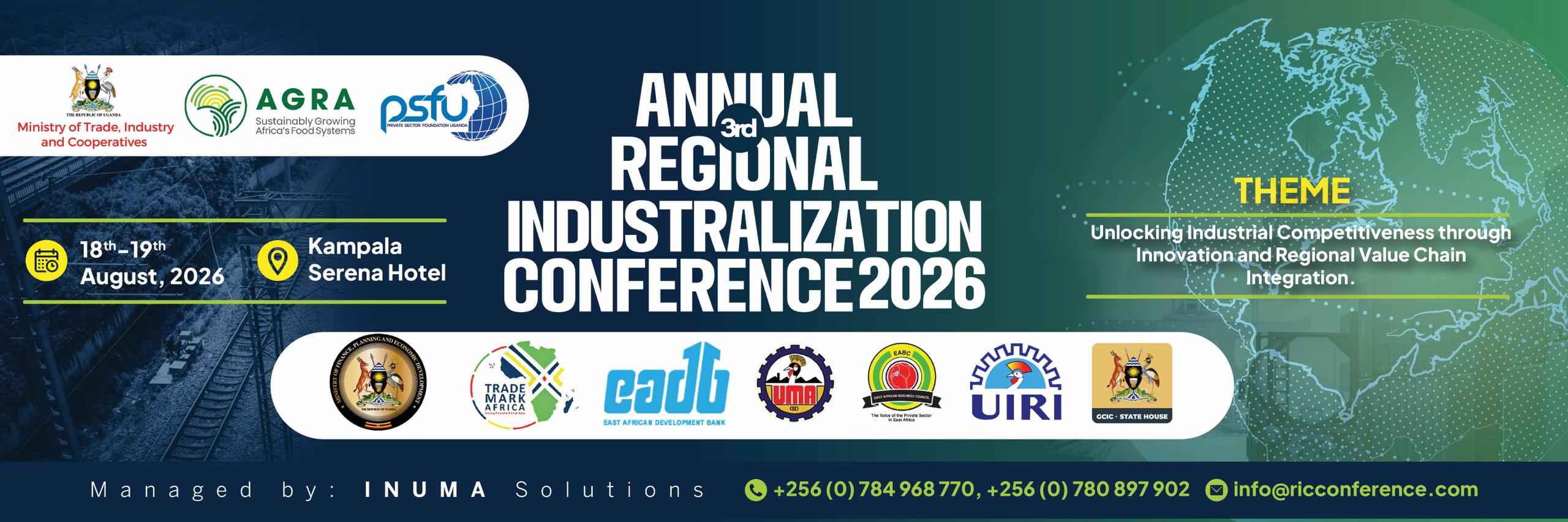 3rd ANNUAL REGIONAL INDUSTRIALIZATION CONFERENCE (RIC 2026)