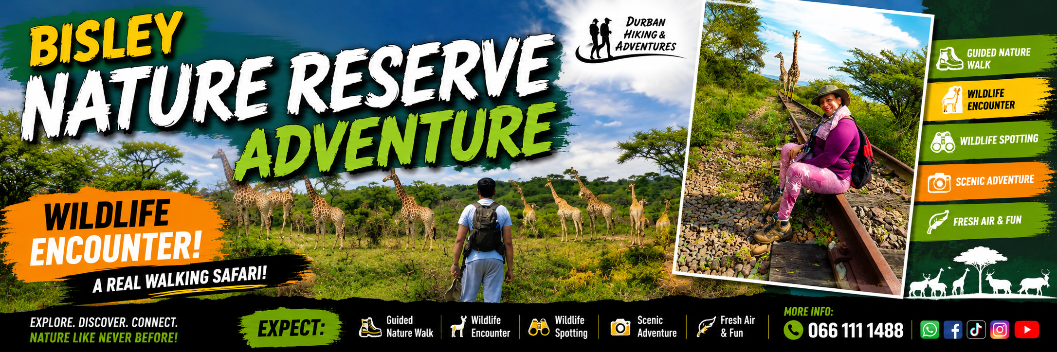 Bisley Nature Reserve Adventure - take a selfie with a giraffe!