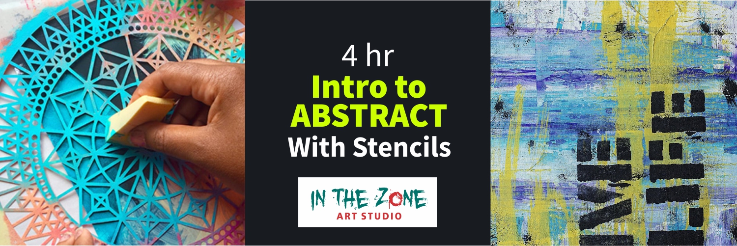 Intro to ABSTRACT ART with Stencils