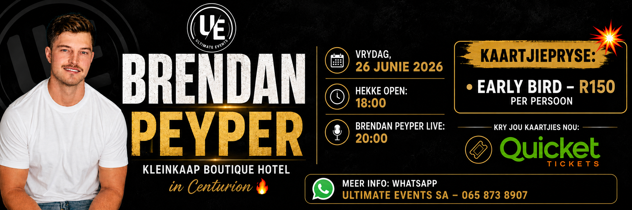 Brendan Peyper Live at Kleinkaap Boutique Hotel