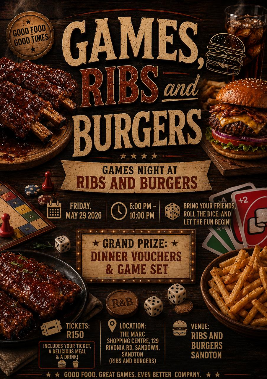 Video Game Ribs Book tickets for Games, Ribs and Burgers