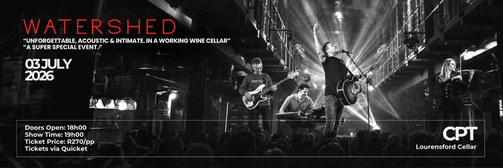 Watershed Live at Lourensford Wine Cellar