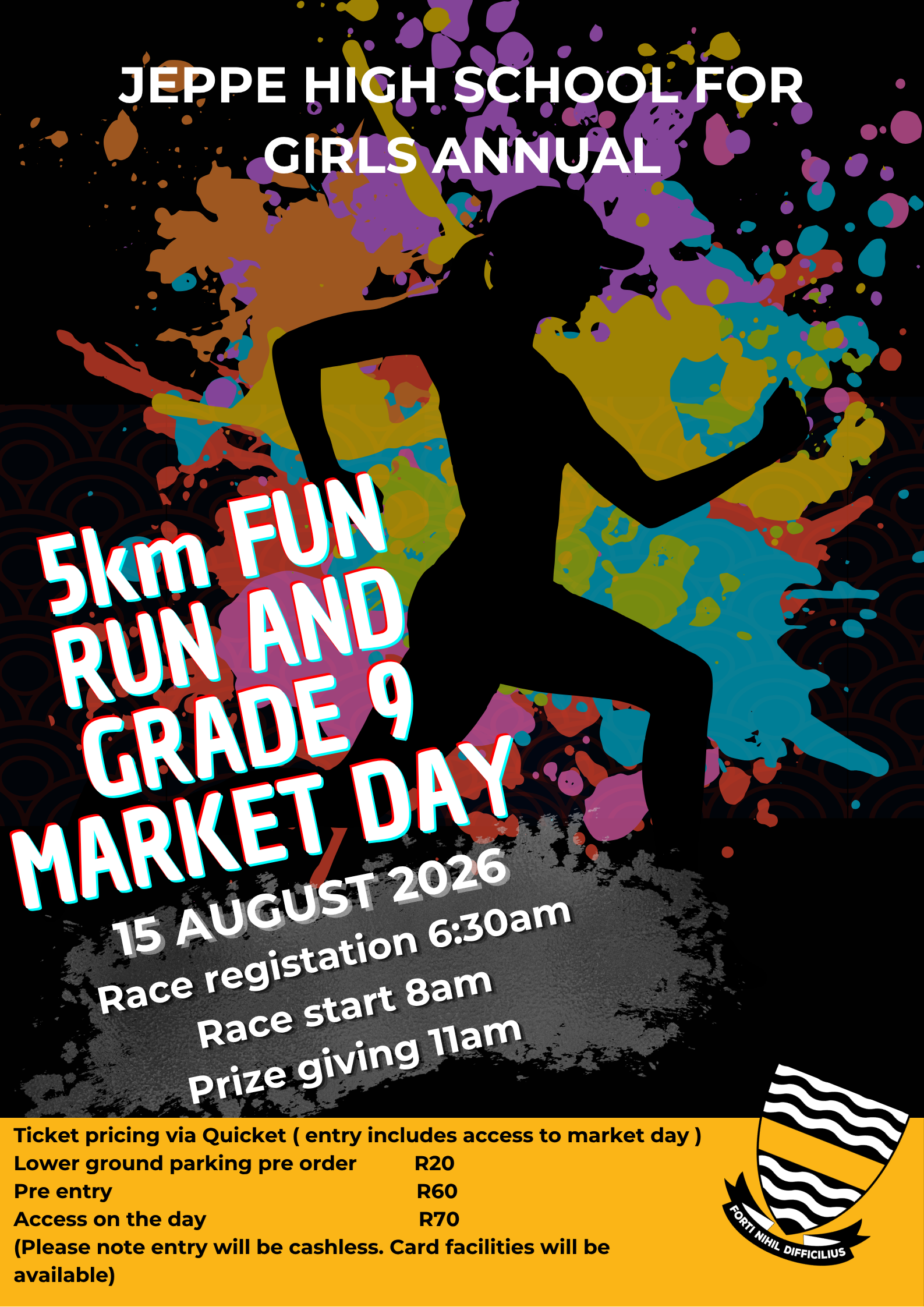 2026 Jeppe High School for Girls Annual 5km Fun Run and Market day