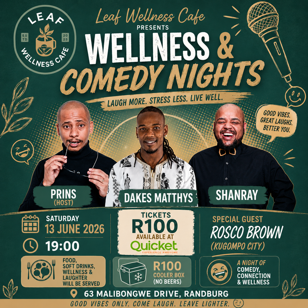 Leaf Wellness & Comedy Nights