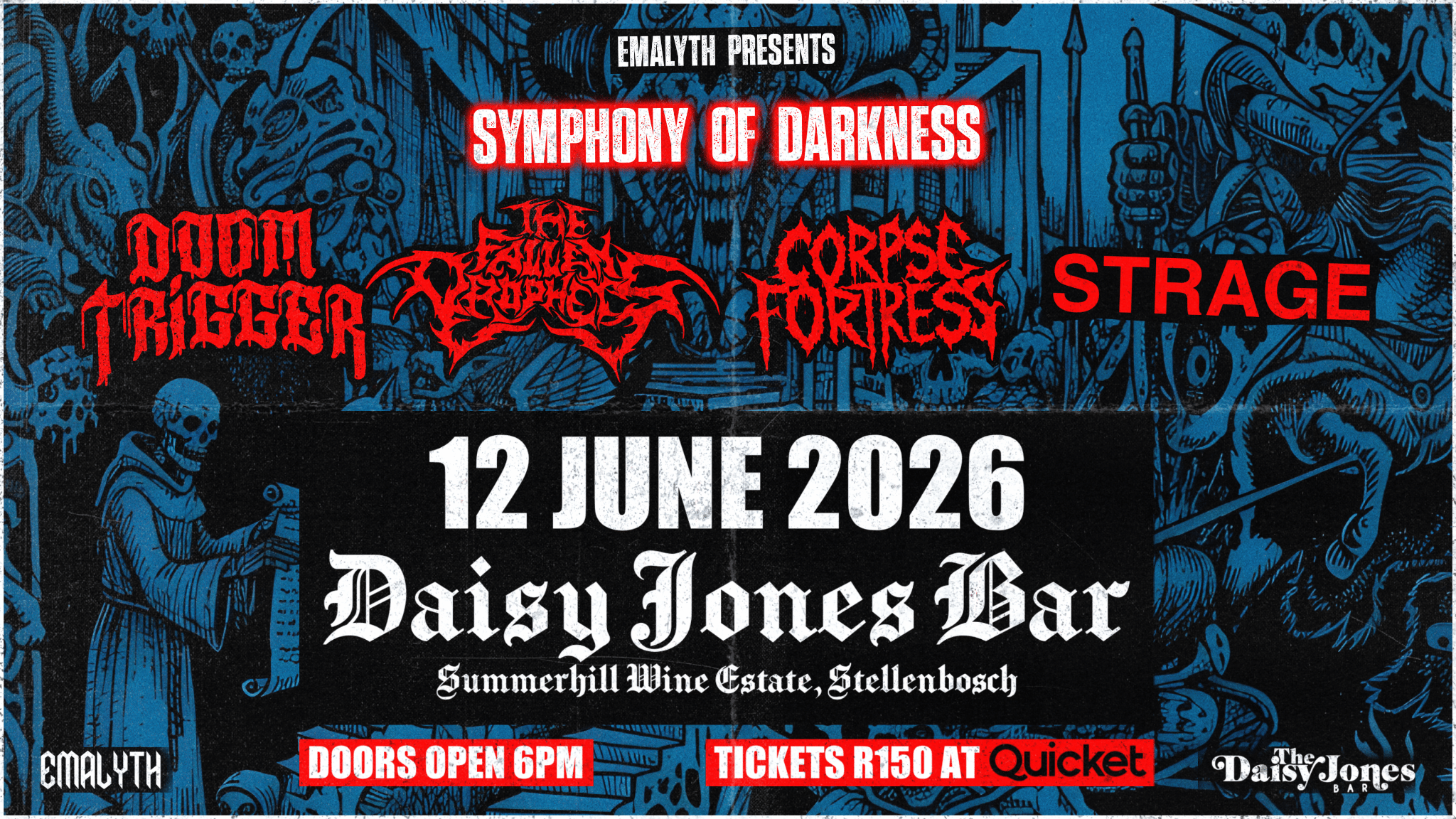 Doomtrigger (ZA) | Corpse Fortress (ZA) | Strage (ZA) | Fallen Prophets live at Daisy Jones Bar