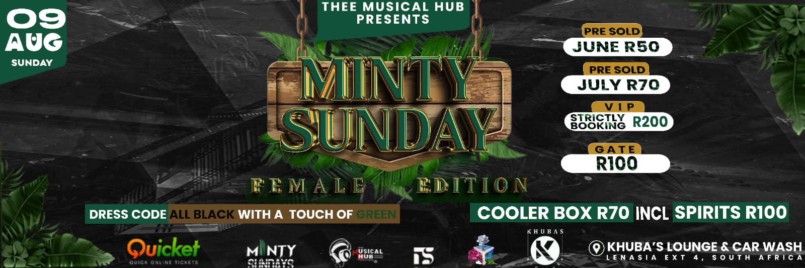 Thee Music Hub Presents Minty Sunday (Female Edition)