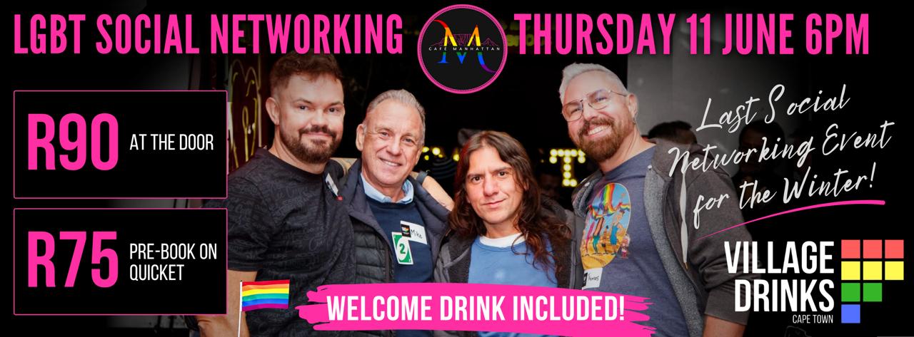 LGBT Social Networking - Cape Town - Thursday 11 June 2026 @ Cafe Manhattan