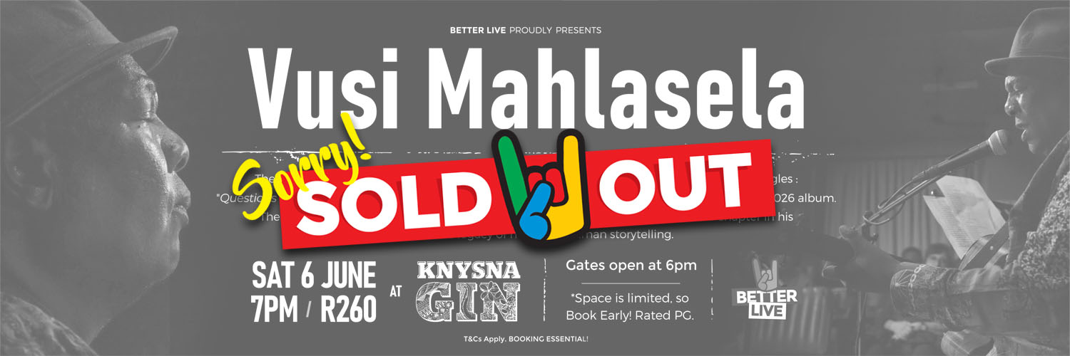 Vusi Mahlasela LIVE in Knysna! NEW DATE!