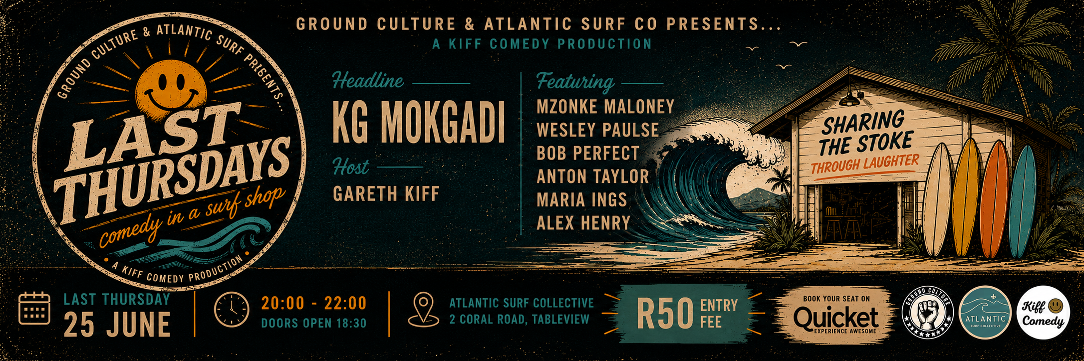 Last Thursdays, Comedy in a Surf Shop