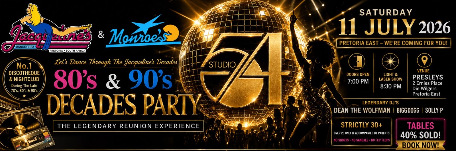 The Jacqueline's Experience 80's & 90's Decades Party