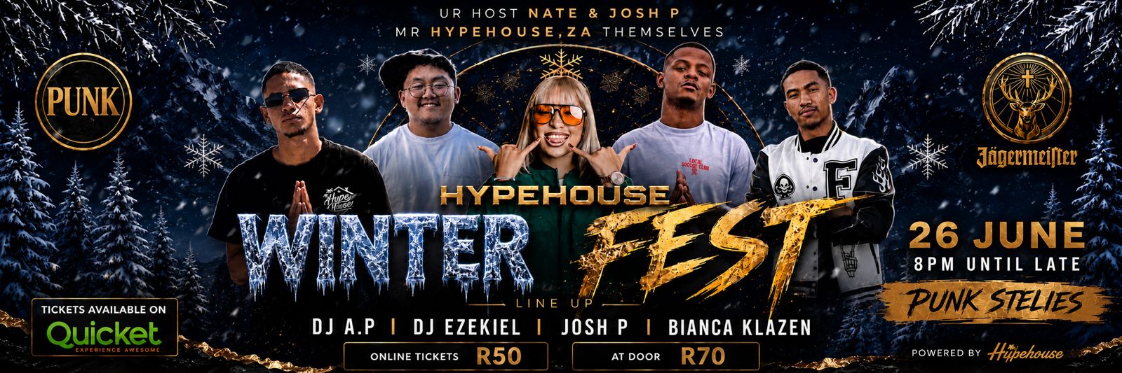 Book tickets for HypeHouse Presents: Winter Fest 2026 at Punk Stellies