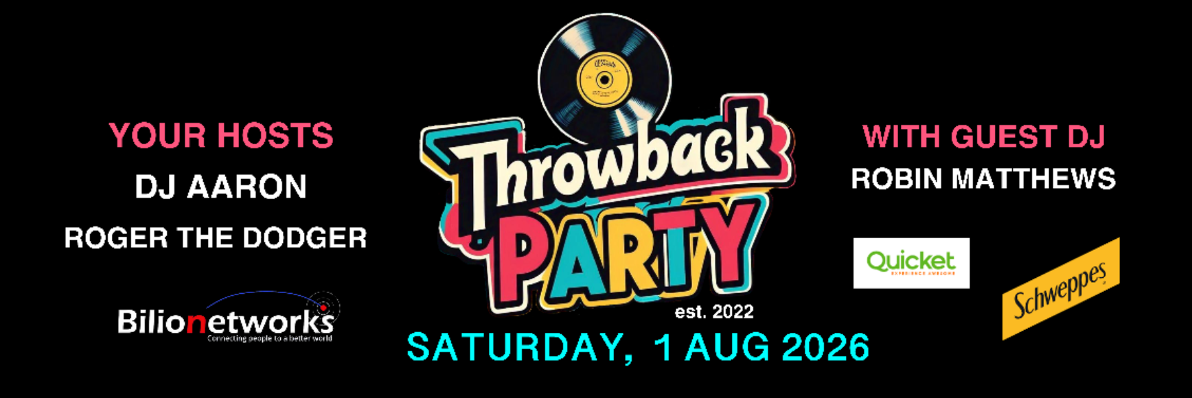 Throwback Party 1 Aug 2026