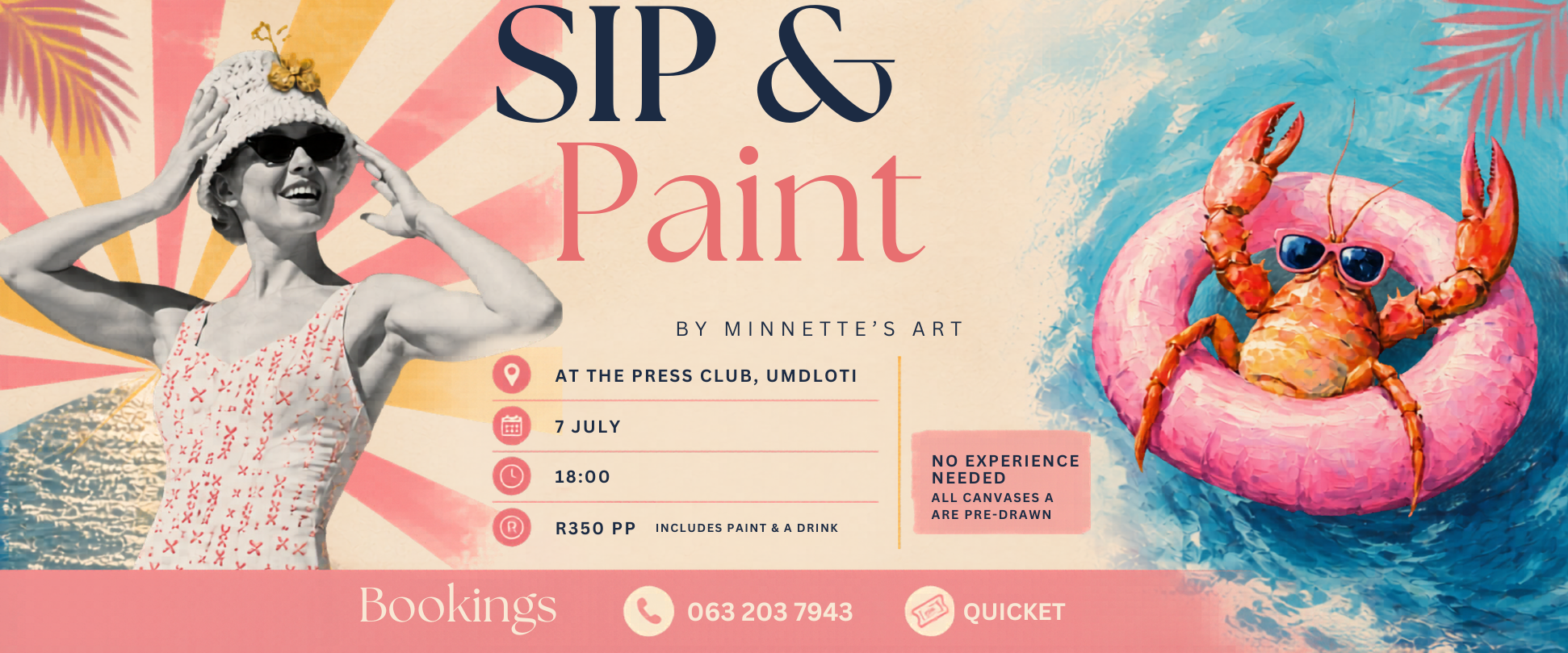 Sip & Paint - Umdloti - THE PRESS CLUB