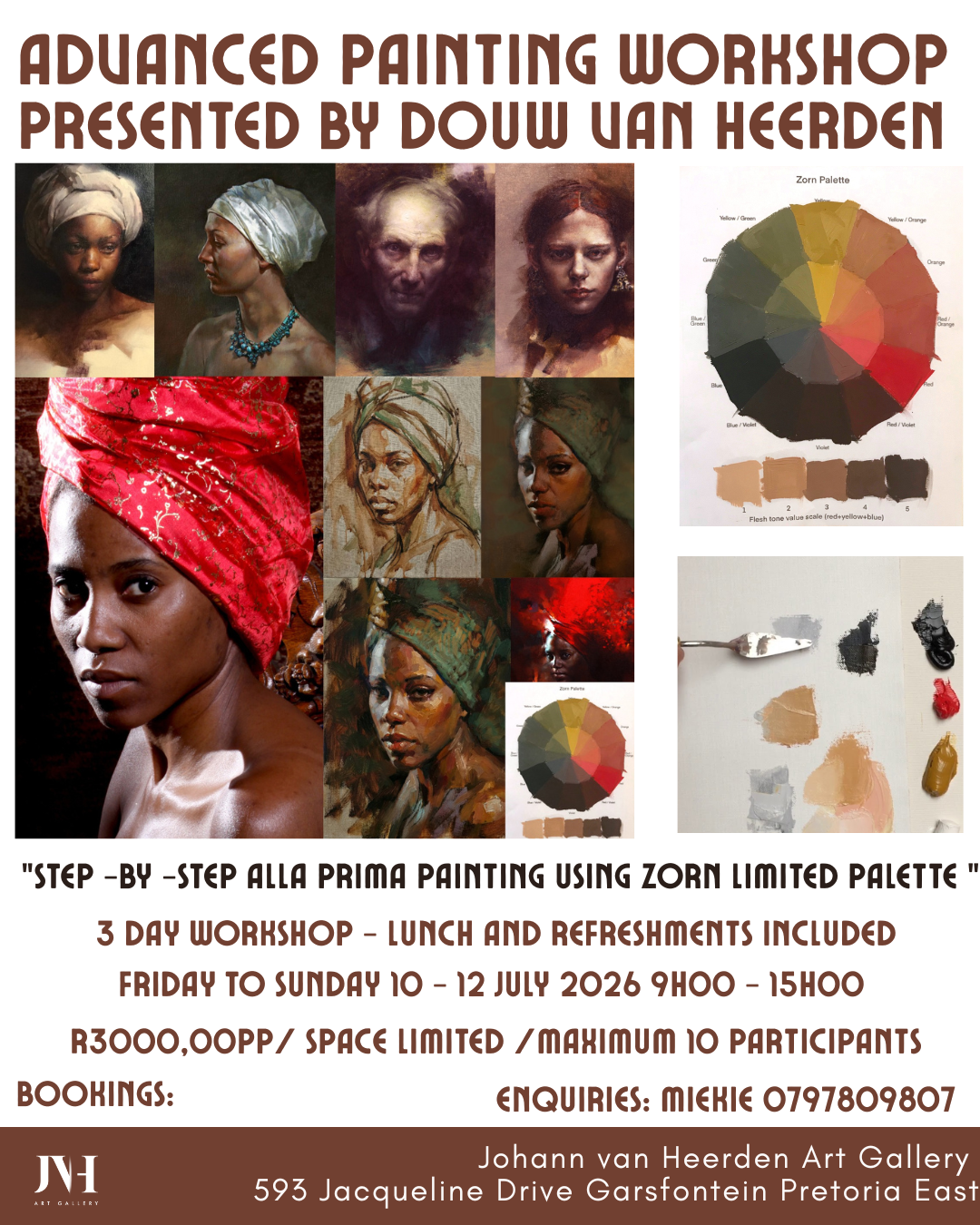 Advanced Painting Workshop presented by Douw van Heerden