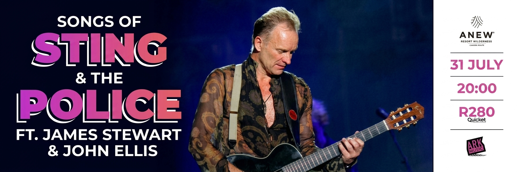 Songs of Sting & The Police live in Wilderness