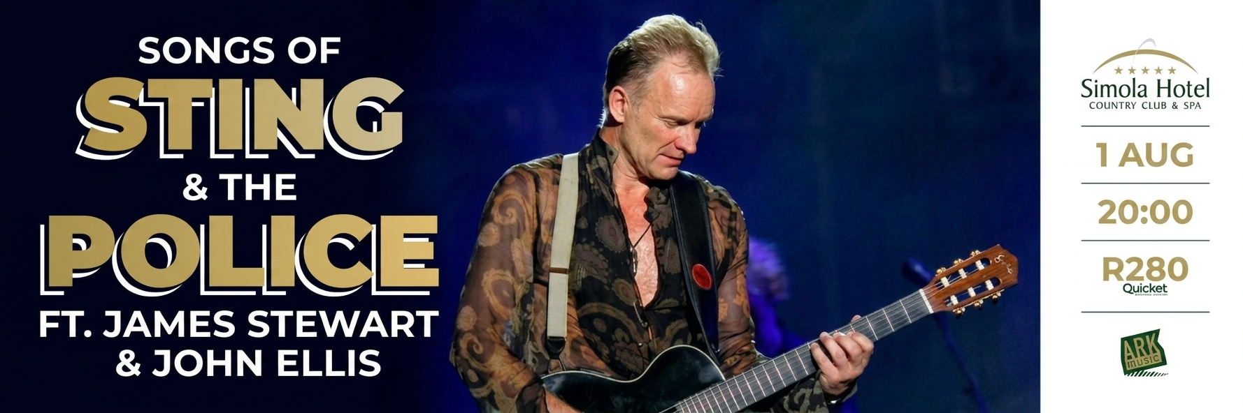 Songs of Sting & The Police live in Knysna