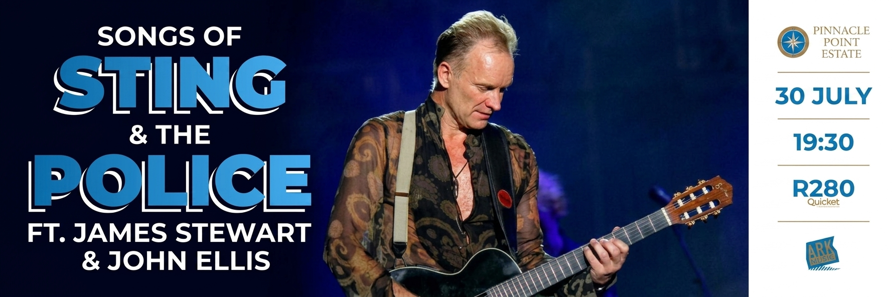 Songs of Sting & The Police live in Mossel Bay