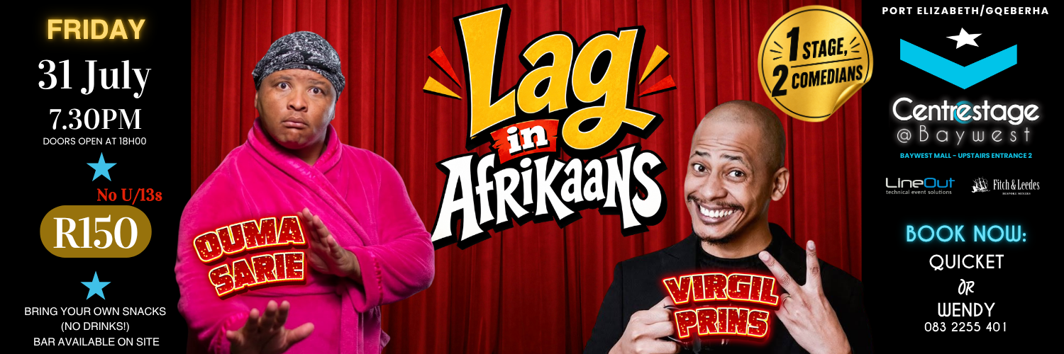 Ouma Sarie & Virgil Prins in LAG IN AFRIKAANS