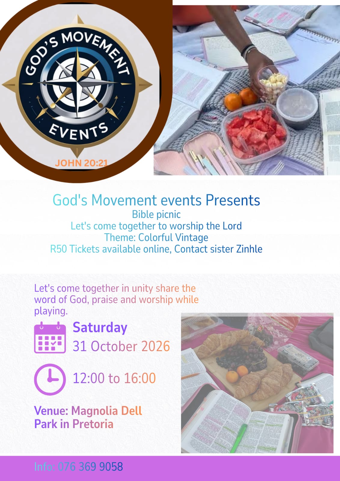 God's Movement Event Present "Bible Picnic "