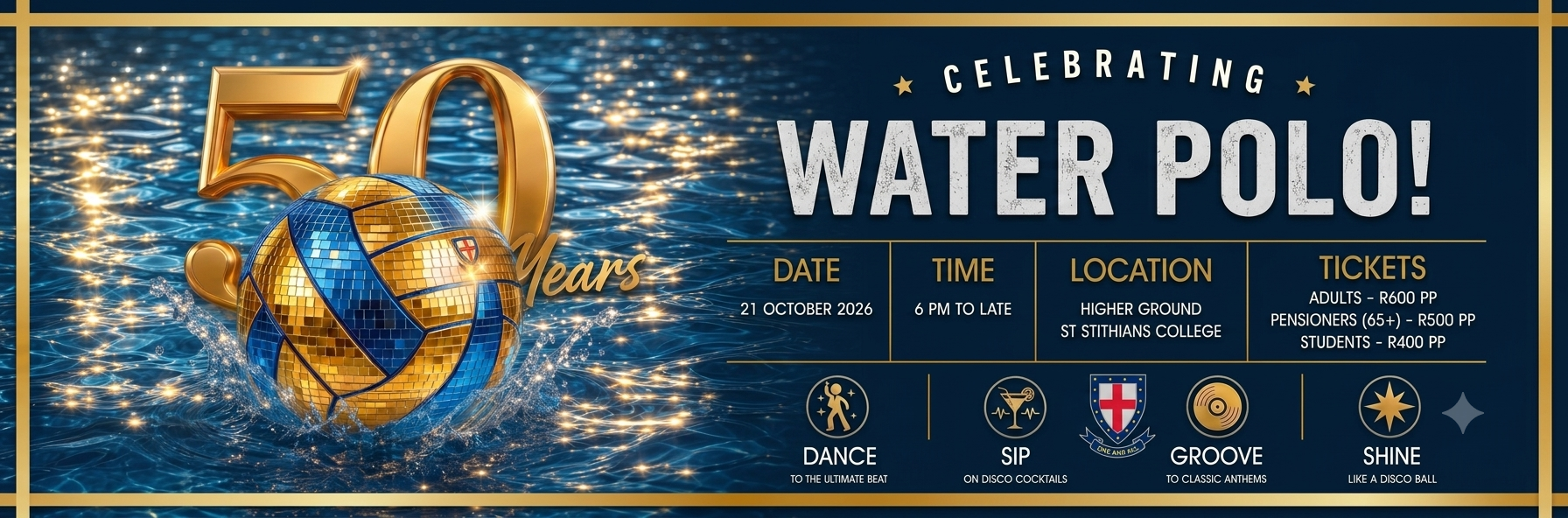 Splashback Party: Celebrating 50 Years of Water Polo Excellence at St Stithians College