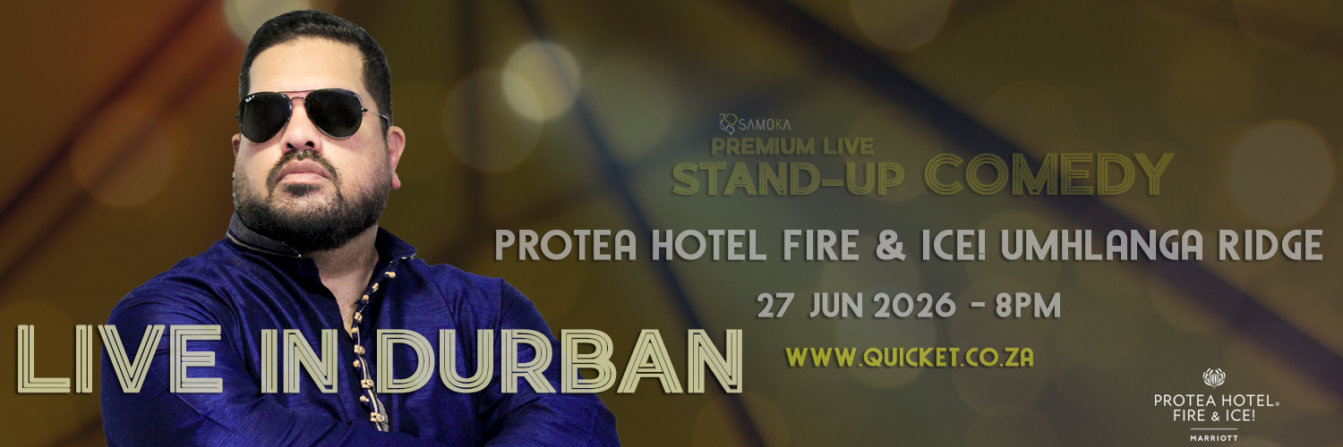 Masood Boomgaard LIVE in Umhlanga, Durban at The Protea Hotel Fire & Ice! uMhlanga Ridge 27 June 2026