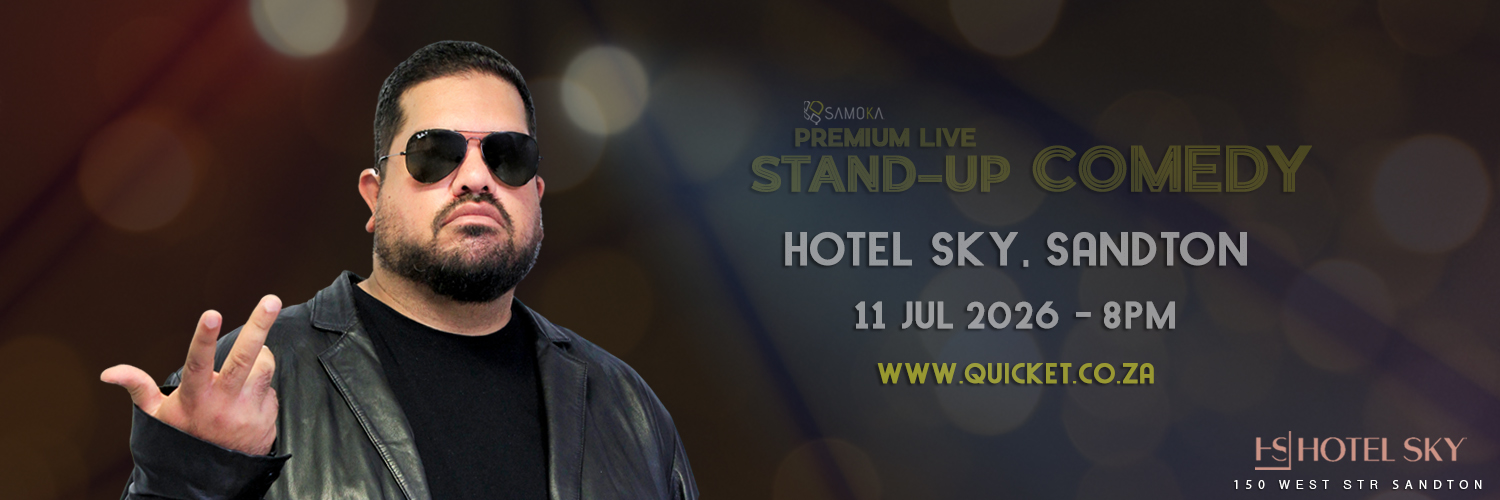 Masood Boomgaard LIVE in Johannesburg at HOTEL SKY, Sandton 11 Jul 2026