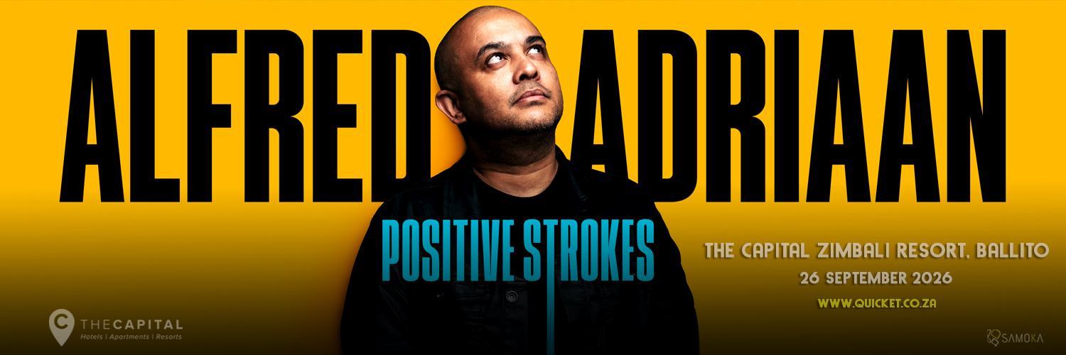 Alfred Adriaan in POSITIVE STROKES - LIVE in Ballito at The Capital ZIMBALI on 26 September 2026