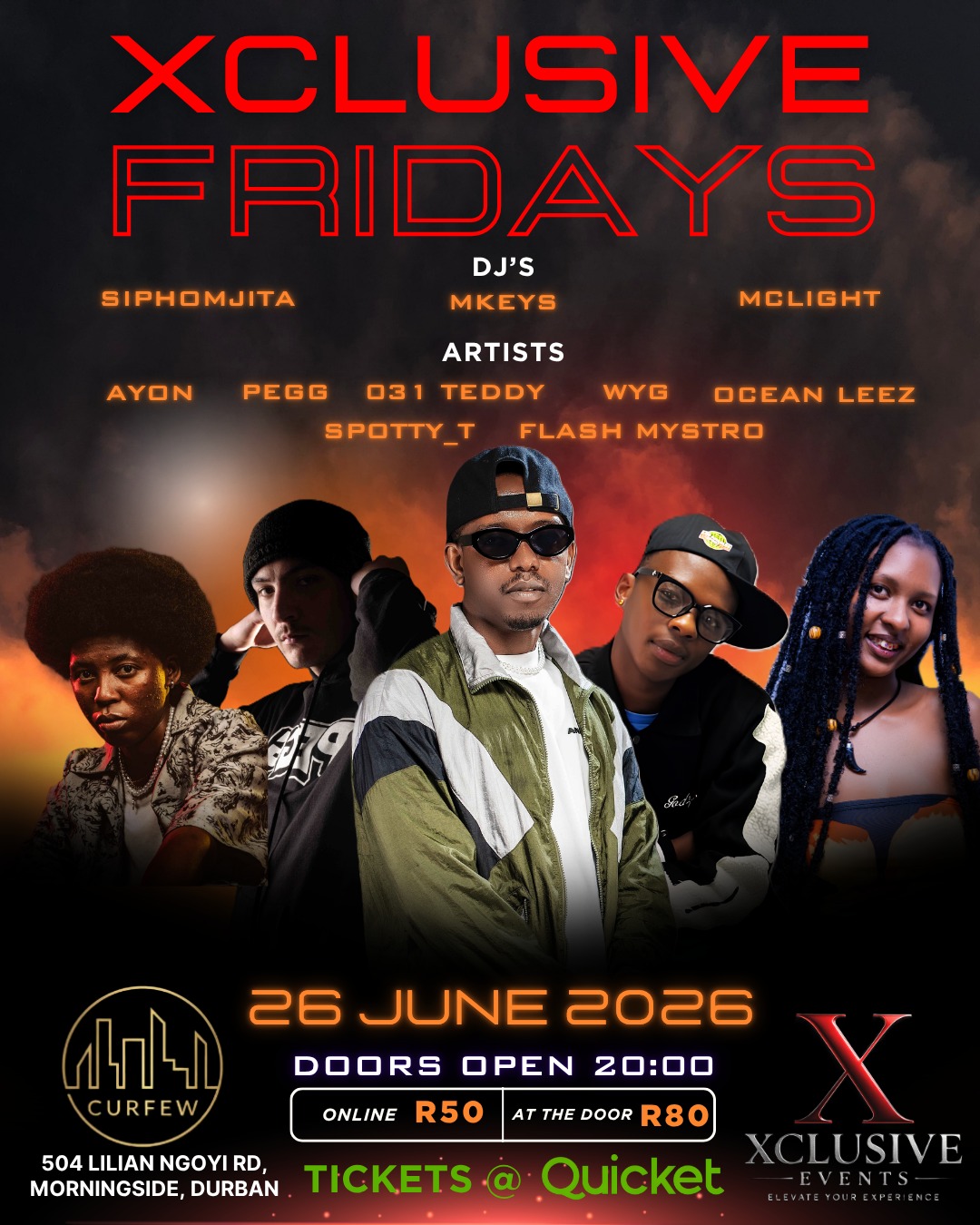 Xclusive Fridays at Curfew Durban