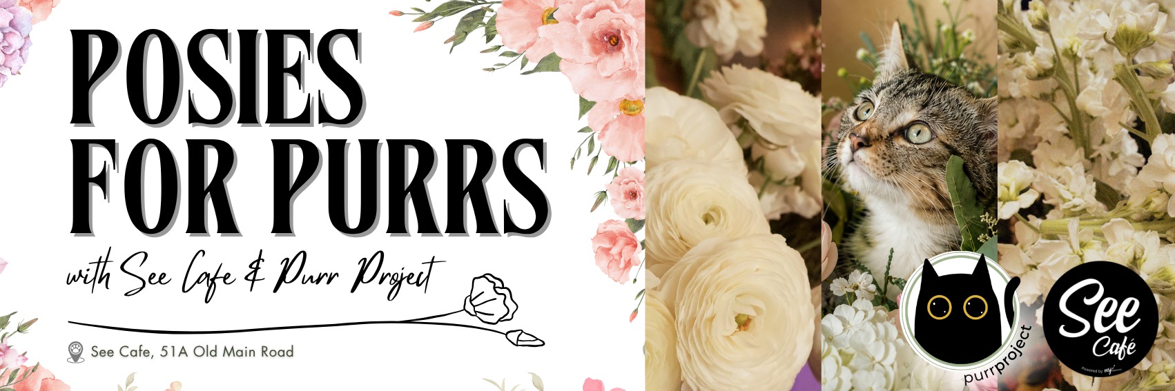 Posies For Purrs with See Café & Purr Project