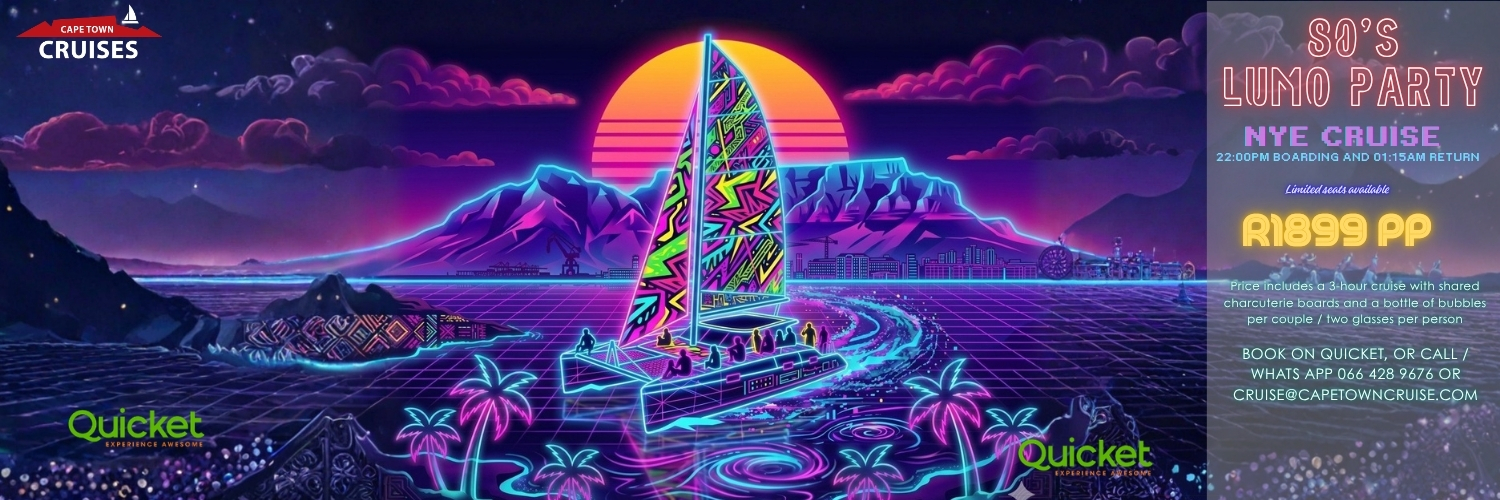 New Years Fireworks 80's Lumo Party Cruise