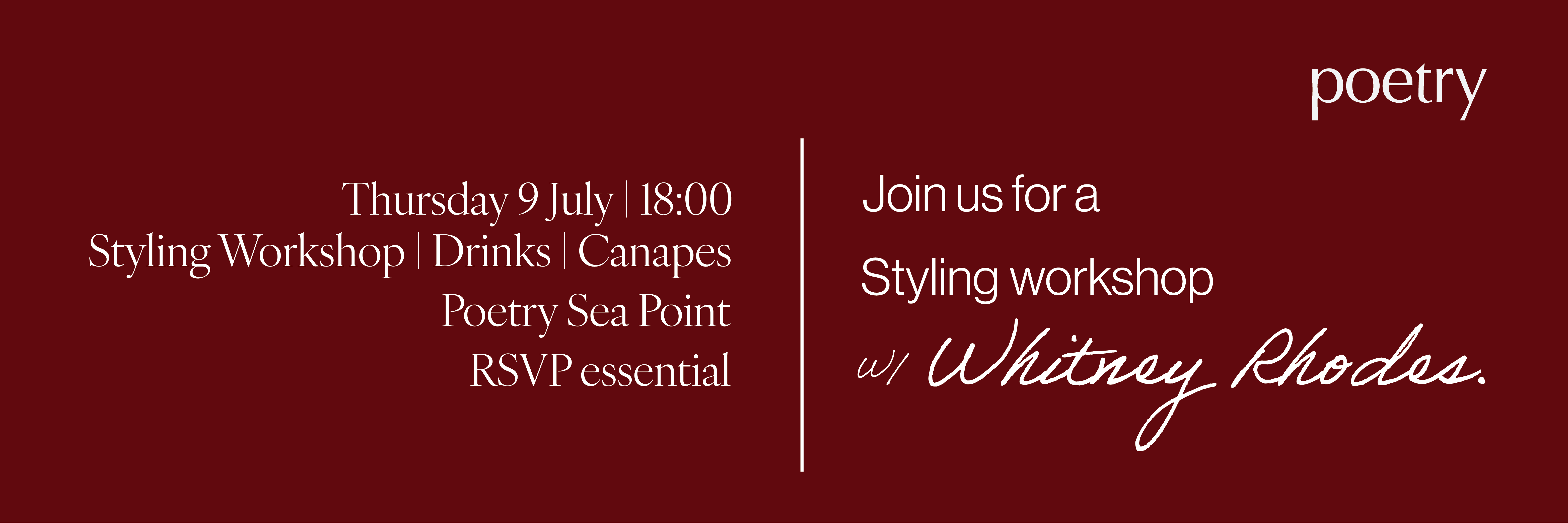 Styling Workshop with Whitney Rhodes