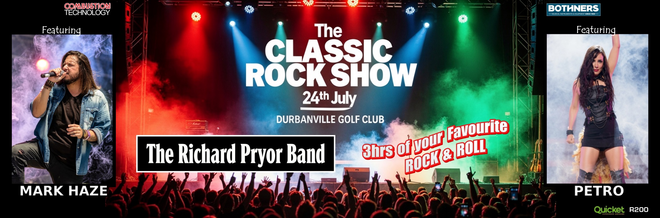 Richard Pryor's CLASSIC ROCK Show with MARK HAZE,  PETRO & Band