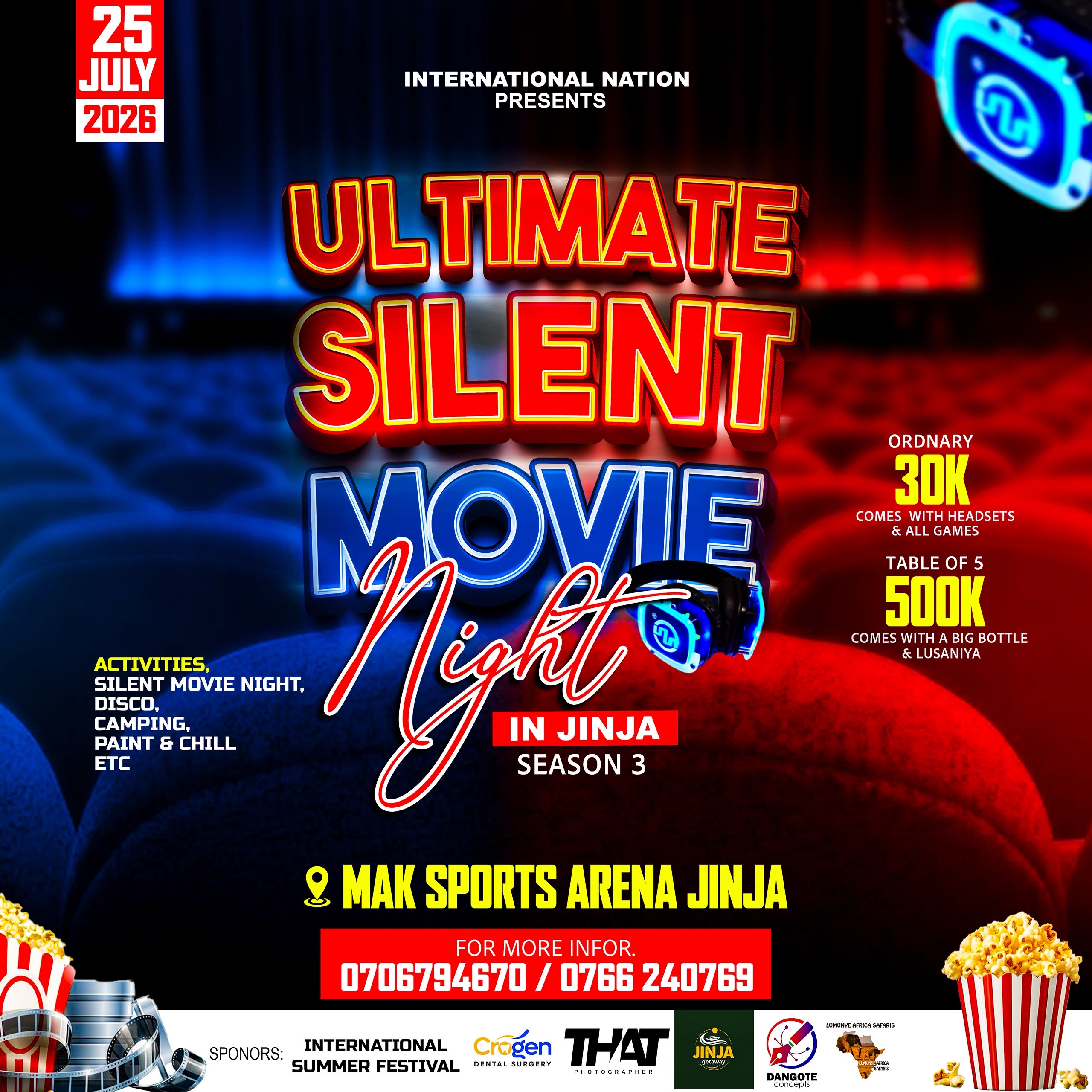 Ultimate silent Movie Night