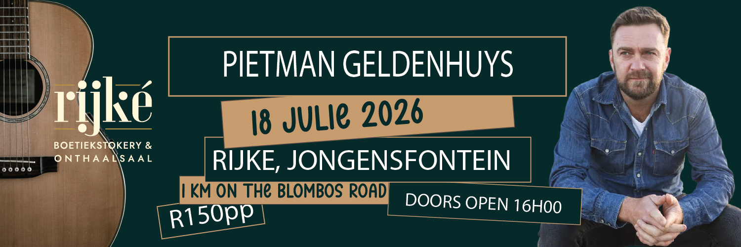 PIETMAN GELDENHUYS LIVE BY RIJKÉ!