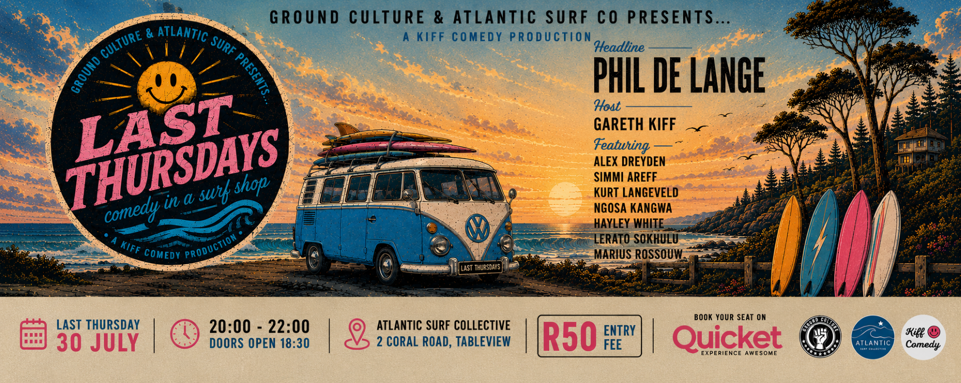 Last Thursdays, Comedy in a Surf Shop