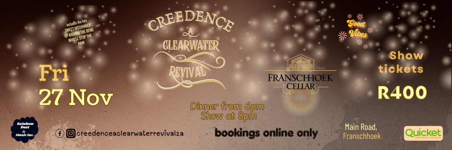 Creedence - A Clearwater Revival at Franschhoek Cellar